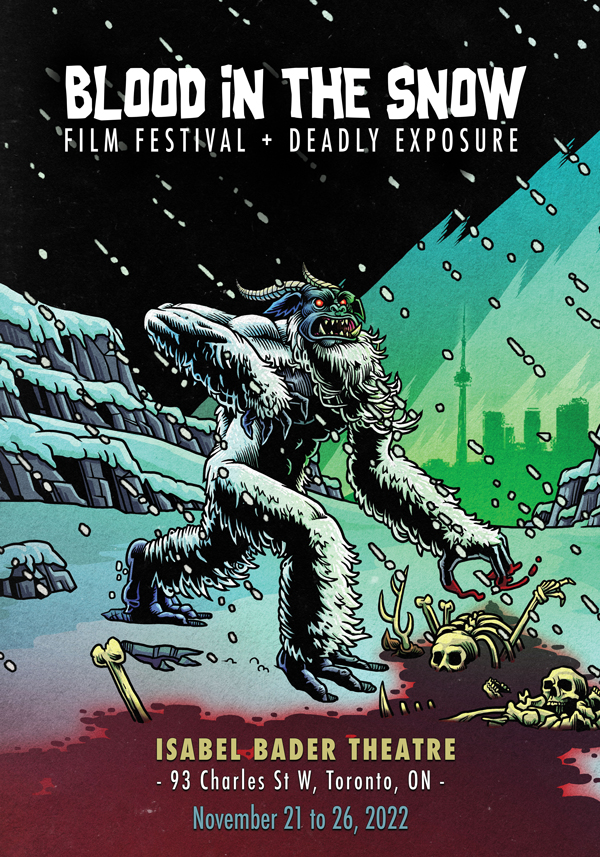 Blood in the Snow Film Festival 2022 New Poster, Sasquatch